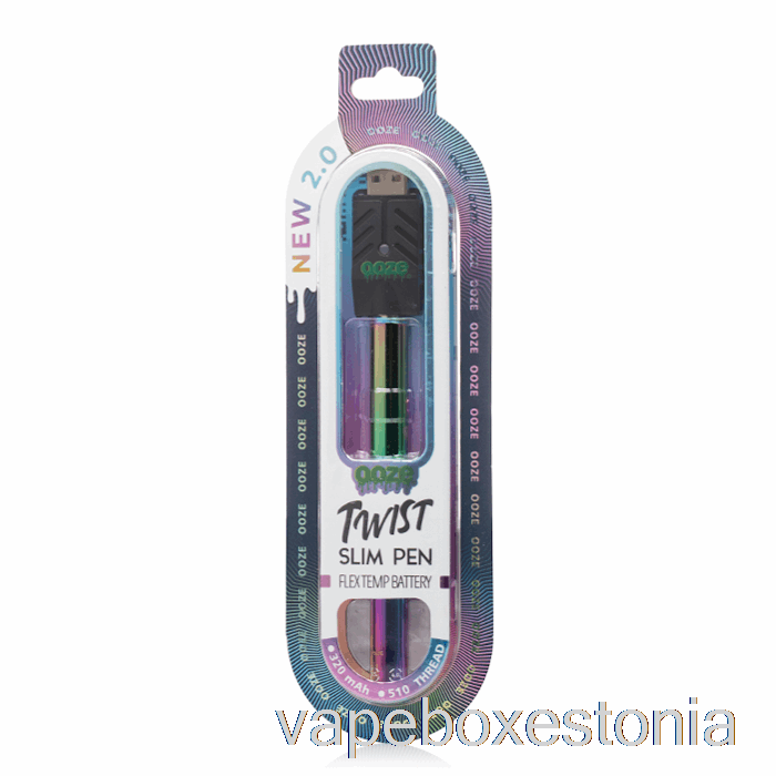 Vape Box Estonia Ooze Slim Twist Pen 2.0 Flex Temp Aku Vikerkaar